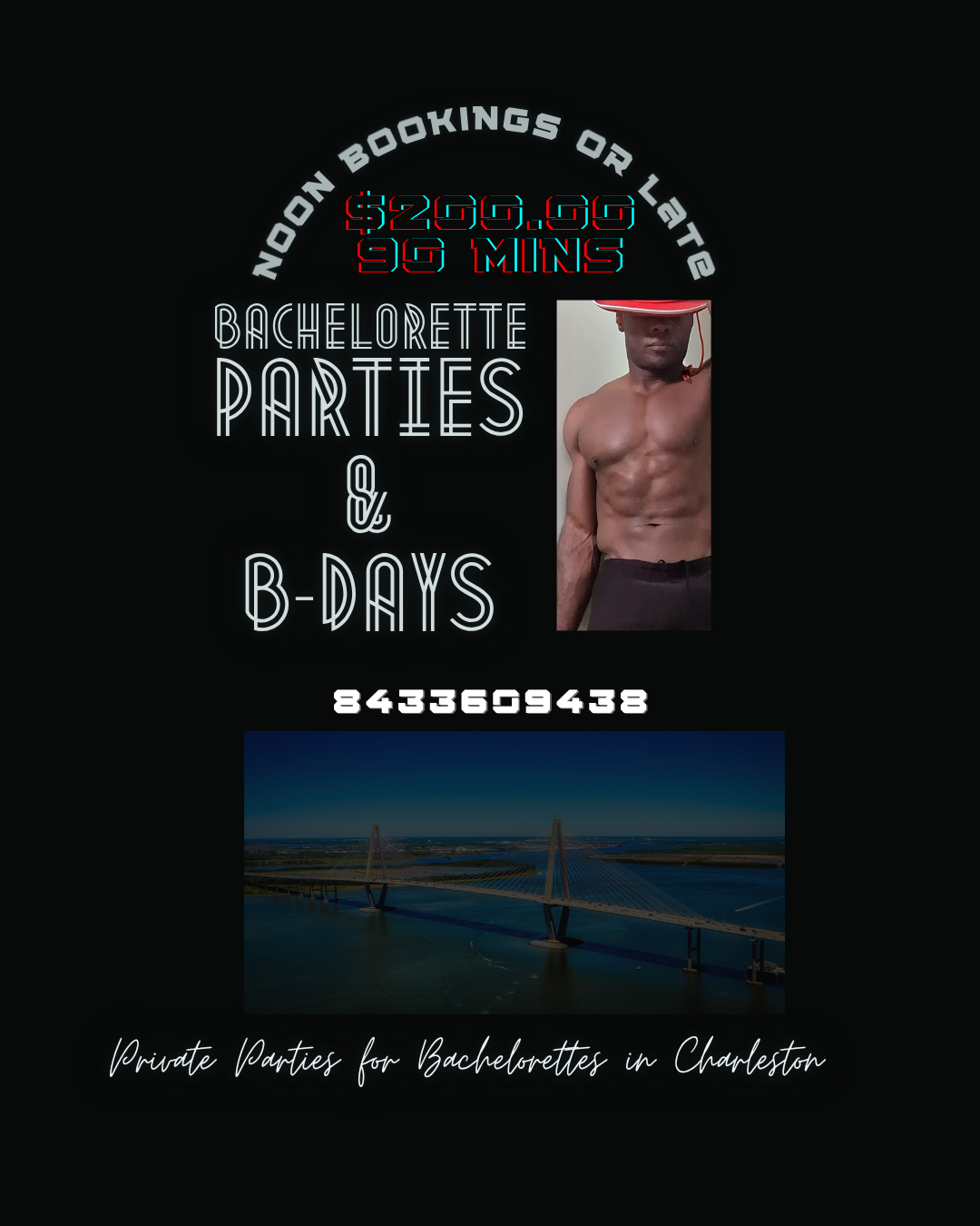 Charleston male entertainer for bachelorette party